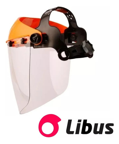 Imagen 1 de 4 de Máscara Protector Burbuja Rebatibl Libus Acrilico Cremallera