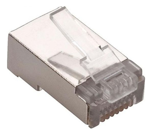 Conector Rj45cat5e Blindados Pasante Elisantech 100 Unidades