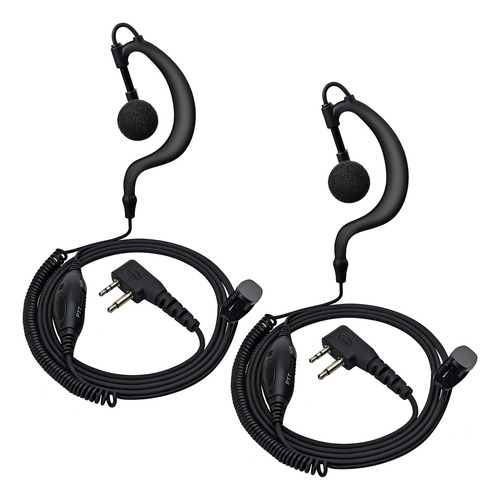 Auriculares Forma De G Interruptor Vox/ptt Línea Compa...