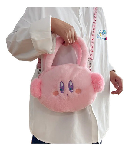 Kirby Maleta Morral Viaje Escolar Niño Peluche Bolso Único