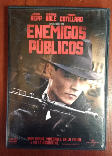 Enemigos Publicos (2009) Dvd Orig Public Enemies Johnny Depp (Usado)
