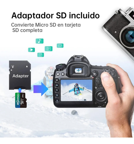 Tarjeta De Memoria 256gb Sd Tf Flash Con Adaptador Usb Inclu