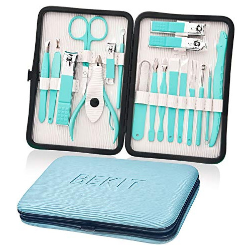 Juego De Manicura 18 1 Kit De Pedicura Profesional De A...