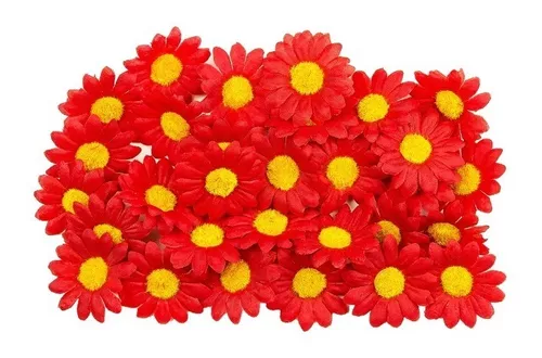 100 Mini Flores Artificiais Margarida Vermelha Individual à venda em São  Paulo Zona Sul São Paulo por apenas R$ 45.99 - OCompra.com Brasil