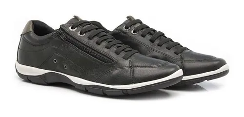 Sapatenis Masculino Couro Salto Interno Palmilha Aumenta 4cm