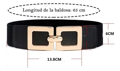 Cinturón Para Mujer Amplio Elástico Cintura Cincha Elástico