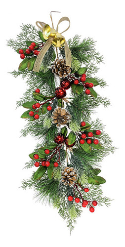 Guirnalda De Navidad Artificial En Forma De Lágrima, Corona