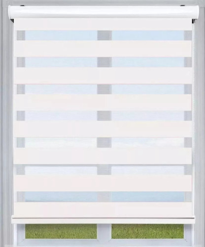 Persiana Sheer Blanca Enrollable 80cmx200cm Dia Noche