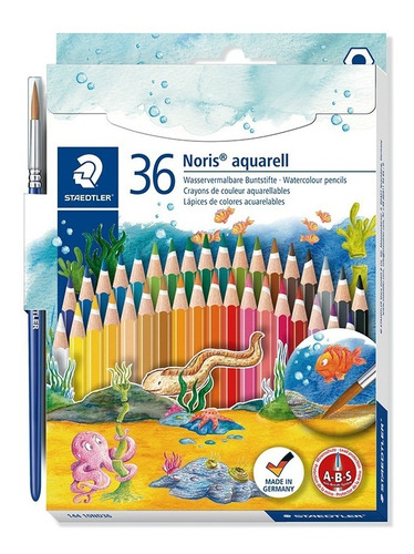 Pinturitas Staedtler Noris 36 Colores Acuarelables C/pincel