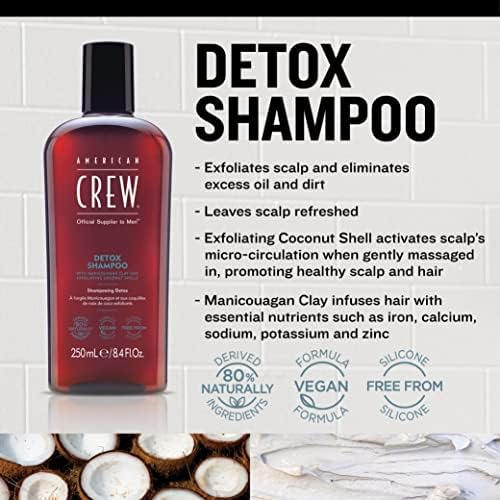 Shampoo American Crew Detox Para Homens, Da Origin