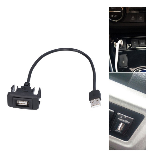 Cable De Extensión Usb Salida De Puerto De Coche Carga Flexi
