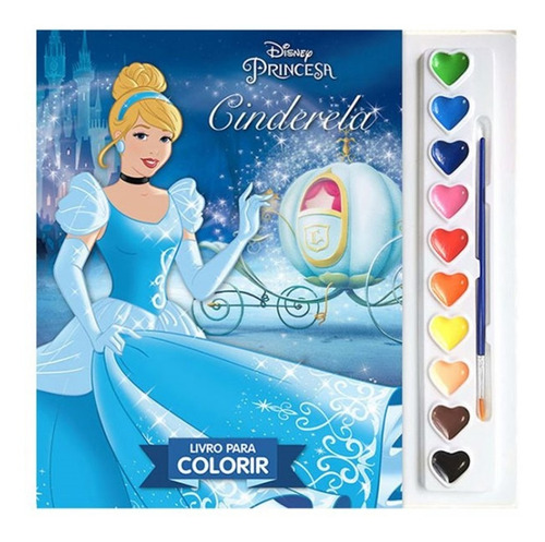 Livro Com Aquarela Disney - Cinderela