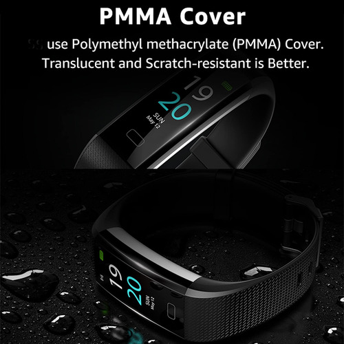 Reloj De Seguimiento De Fitness Loluka Modelo Ip68 Impermeab Color De La Caja Diseño De La Malla Color De La Malla Color Del Bisel