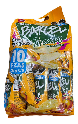 Papas Barcel Toreadas Habanero 10pz