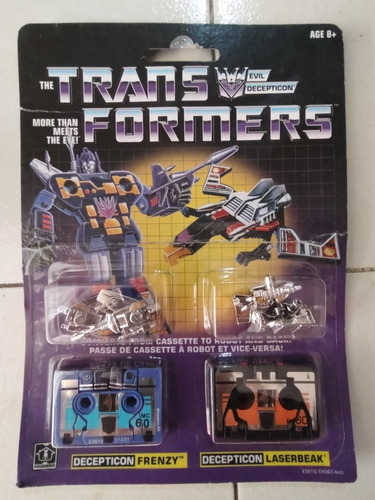 Transformers G1 Reedición Cassette Frenzy Y Laserbeak 