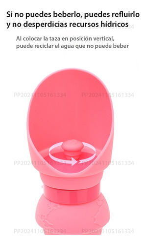 Taza De Agua Para Mascotas Botella De Agua Plegable Portátil