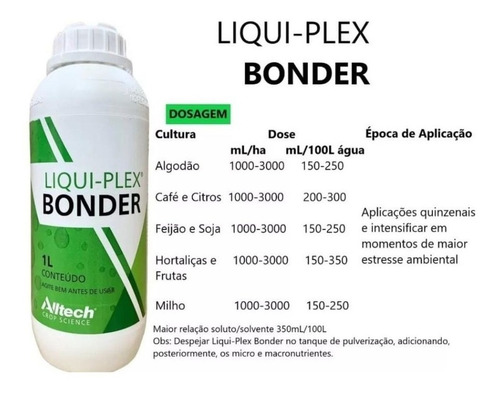 Liqui-plex Bonder 1 Litro Alltech Fertilizante Organomineral