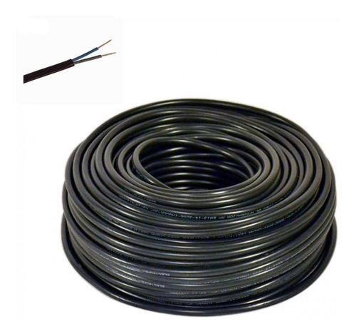 Cable Cordón Eléctrico 2x0,75 Cobre 100 Metros  Svt
