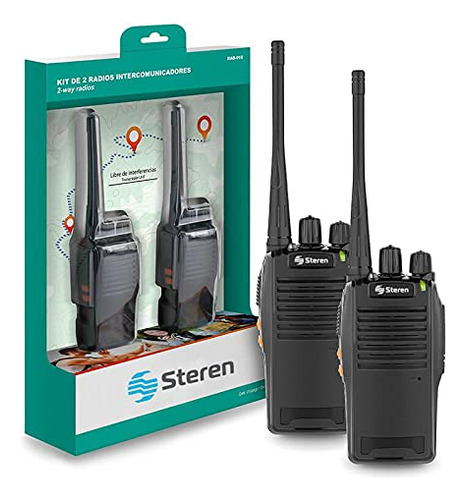 Kit De 2 Walkie Talkies Uhf 16 Canales Para Excursionismo Ca