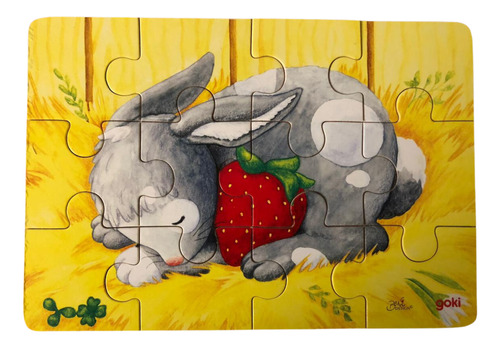 Rompecabezas 4 En 1 Animales Goki Madera Alemán Puzzle