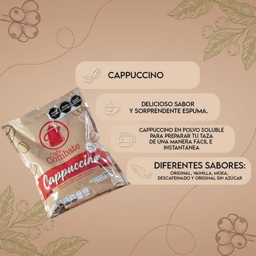 Café Combate Cappuccino Vainilla Bolsa De 1360 Gr