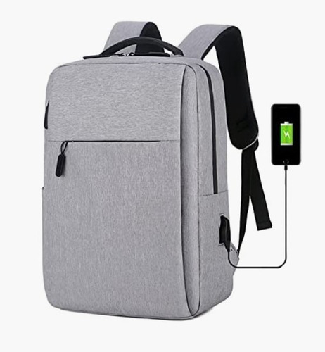 Mochila Escolar Antirrobo, Mochila Para Laptop Bolsa Casual Para Laptop 15.6 Con Carga Usb