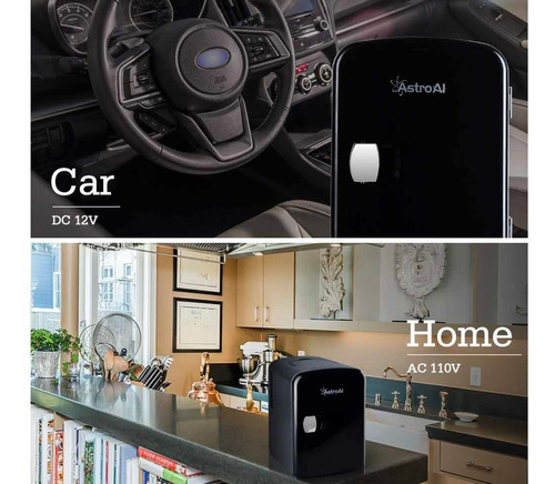 Mini Nevera Astroai 4lt/ Portatil Carro - Refri- Maquillaje