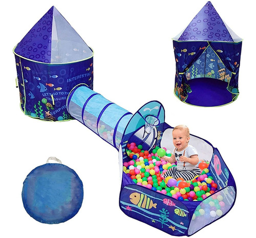 Mundo Los Niños Océano 3pc Tienda Del Juego De Piscin...