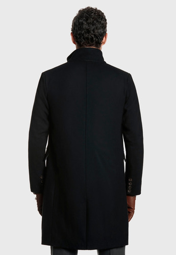 Imagen 3 de 5 de Abrigo Hombre Calvin Negro New Man Fw 2022