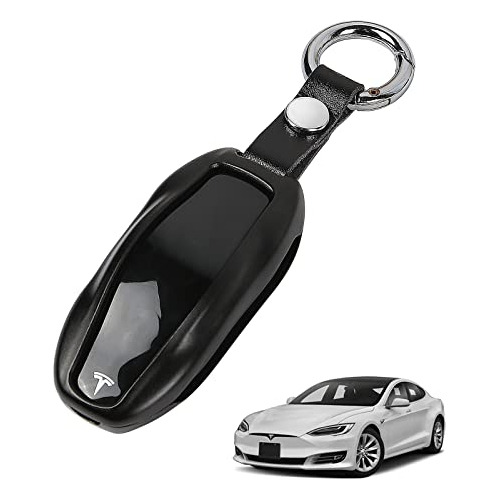 Funda Y Llavero De Aluminio Llave Del Tesla Model S/3/y...