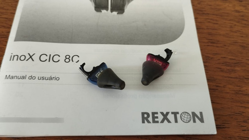 Aparelho Auditivo Rexton Inox Cic 8c (par) Com 30 Baterias (Usado)