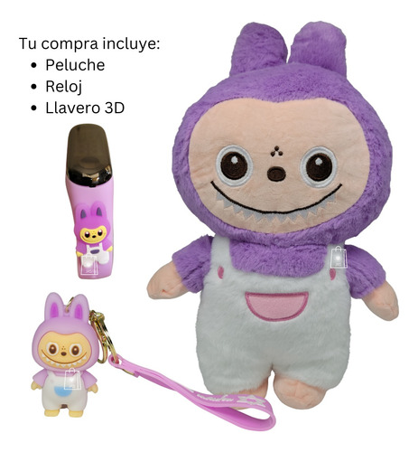 Peluche Labubu Llavero Labubu Reloj Labubu Kit Labubu Lila