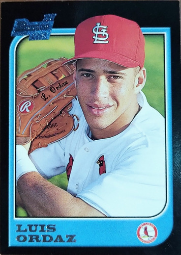 Luis Ordaz,1.997 Bowman, Rookie Card San Louis Cardinals 