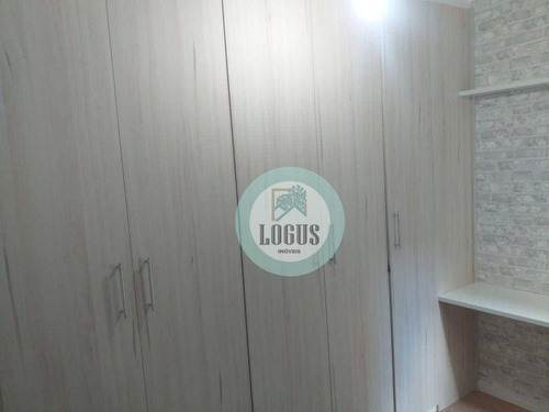 Imagem 22 de 30 de Apartamento Com 50m² Composto De 2 Dormitórios Sendo 1 Suíte E Um Dos Com Sacada, À Venda Por R$ 265.000,00 - Utinga, Santo André/sp - Ap2025