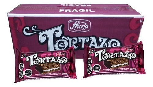 Caja De Tortazo Fruna  20 Unidades 