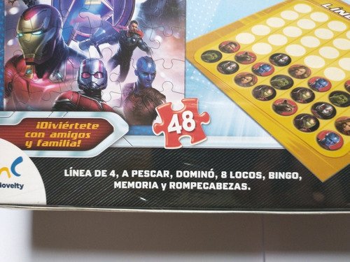 Avengers Juego De Mesa 7 Domino Bingo Memoria Rompecabezas