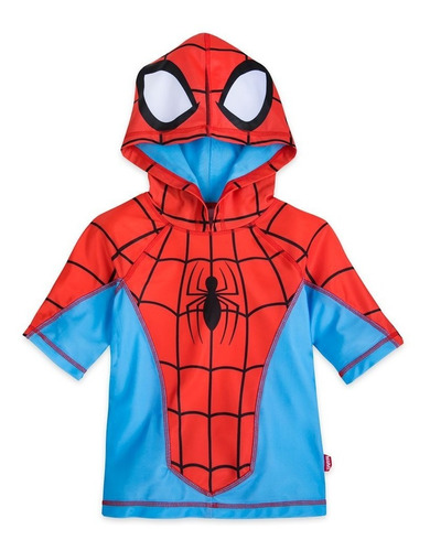 Polo De Natacion Hombre Araña De Disney Para Niños