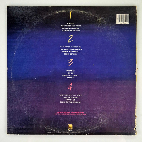 Supertramp - Paris (1980) Usa - Vinilo Lp (Usado)
