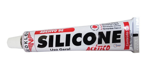 Promoção 2 Silicone Incolor Acético 50g Uso Geral Anti Mofo 