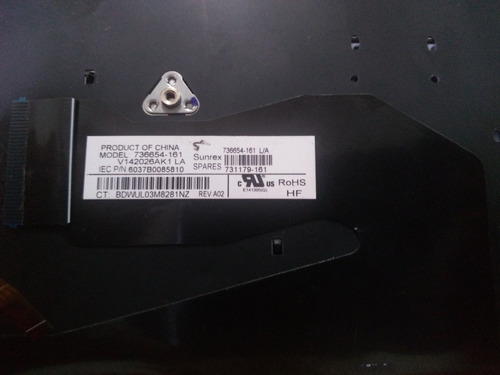 Teclado Hp Modelo 736654-161 Se Vende Por Tecla O Completo (Usado)