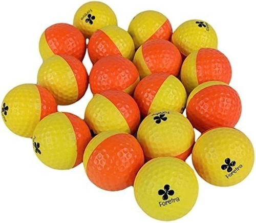 Foretra - Espuma Práctica Pelotas De Golf-amarillo / Naranja