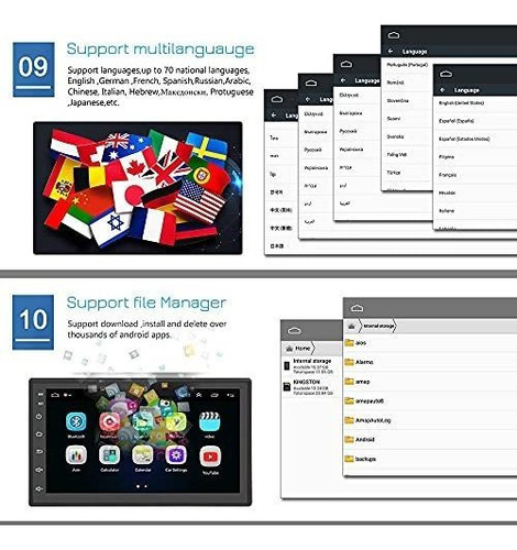 Radio Vehiculo Android Estereo Doble Din Bluetooth 7 Gps