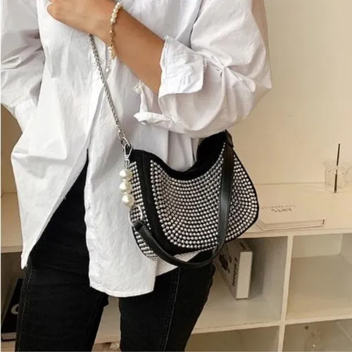 Cartera bandolera JD ON PEQUENA TRANSVERSAL dise o liso de tela