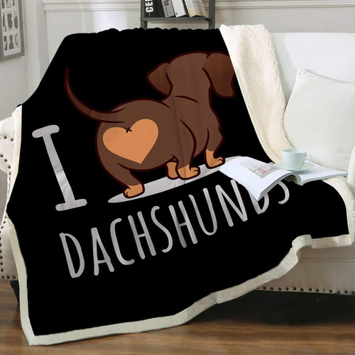 Sleepwish Dachshund Lovers Gifts Sherpa Manta Perros Cute Da