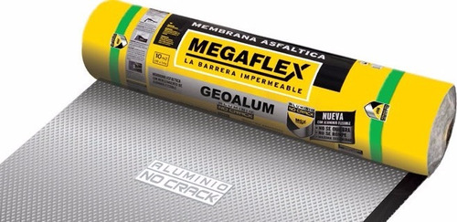 Rollo De Membrana Megaflex Con Aluminio N°4 De 35kgs