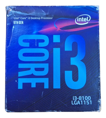 Procesador Gamer Intel Core I3-8100 Bx80684138100,4 Nucleos (Reacondicionado)