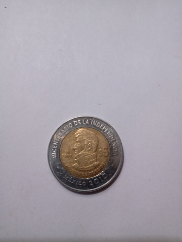 Moneda De 5 Pesos Bicentenario Independencia Agustín Iturbid