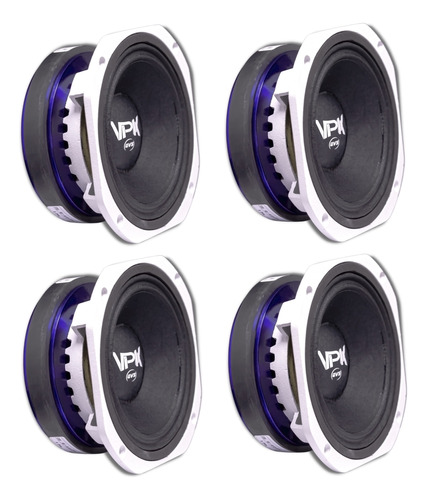 4 Mid Bass Qvs Medio Grave 6mgs250 - 6 Polegadas Woofer