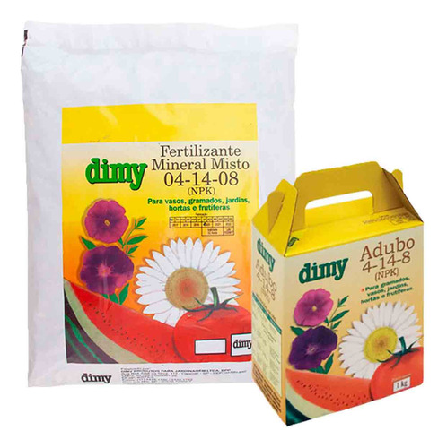 Fertilizante 04 - 14 - 08 Saco 5kg - Dimy