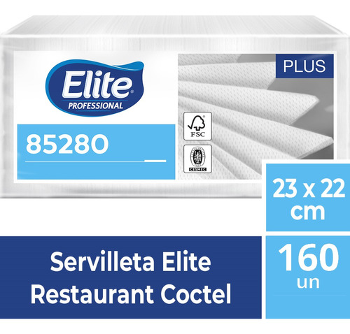 1 Paquete De Servilletas Cóctel Elite Professional 120 Un